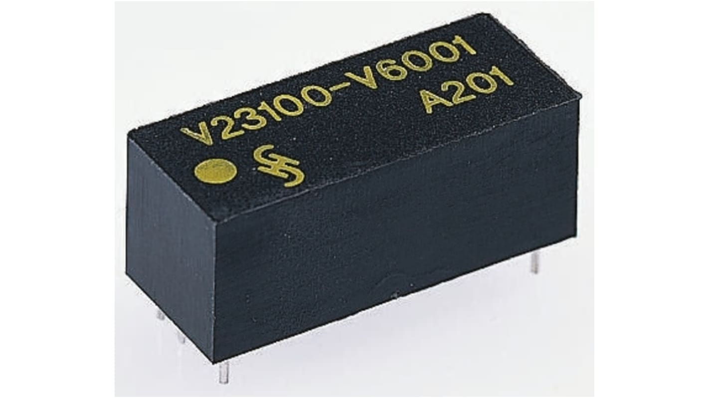 TE Connectivity PCB Mount Reed Relay, 24V dc Coil, SPST, 100V dc Max, 3860Ω