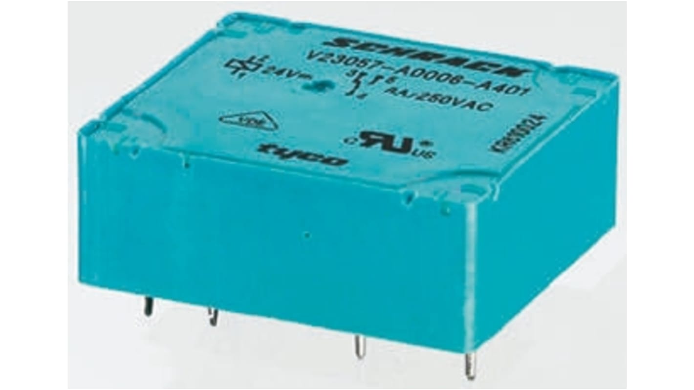 TE Connectivity Card E  Monostabiles Relais, Printrelais 1-poliger Wechsler 5A 6V dc Spule