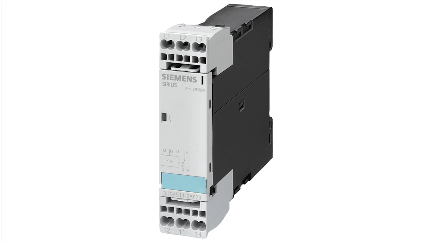 Relè di monitoraggio Fase Siemens 3UG45112AQ20, SPDT