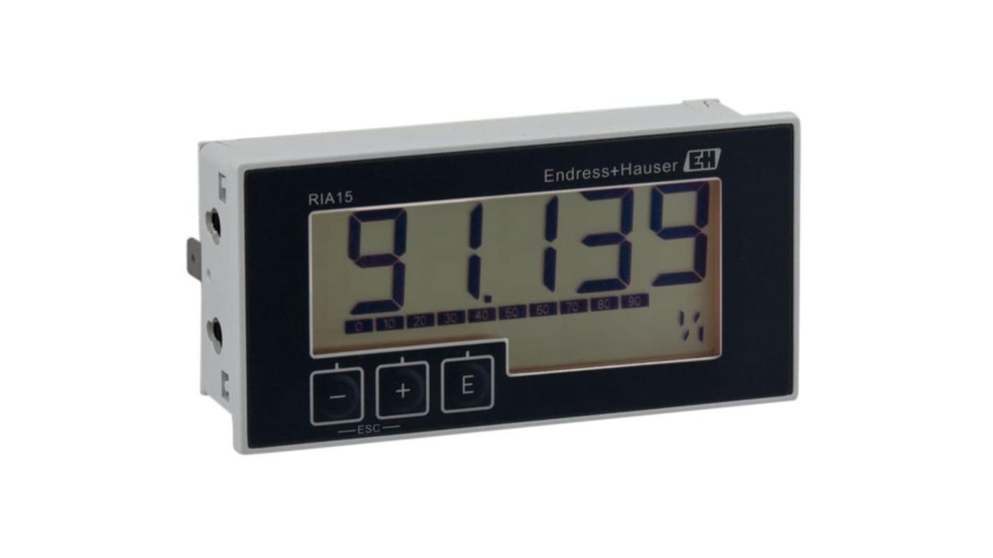 Endress+Hauser 数字面板仪表, 测量模拟,4 → 20 mA, 5位数字, 切面92mm宽 x 45mm高, 4.5mm深