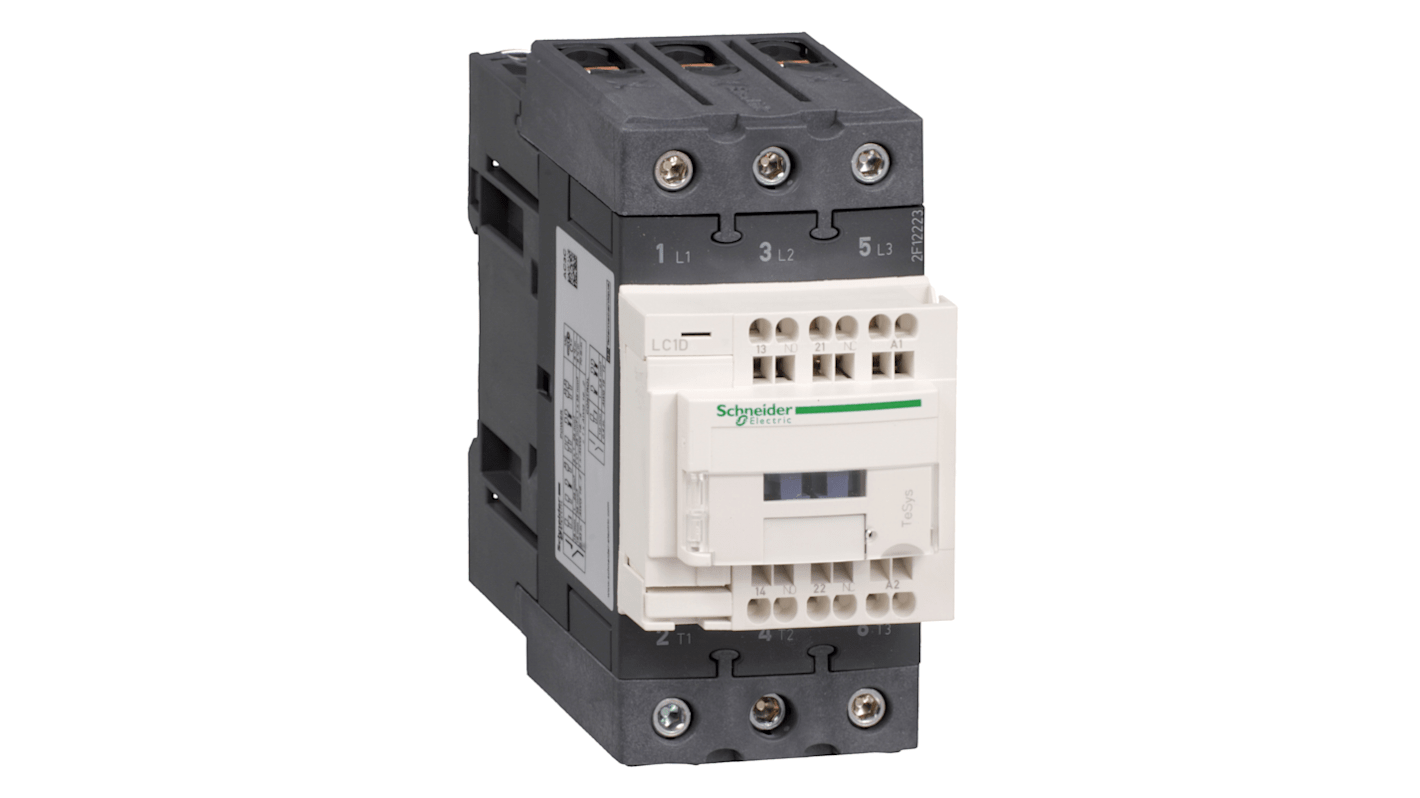 Stycznik Schneider Electric styki: 3 50 A 1 NO + 1 NC LC1D50A3M7