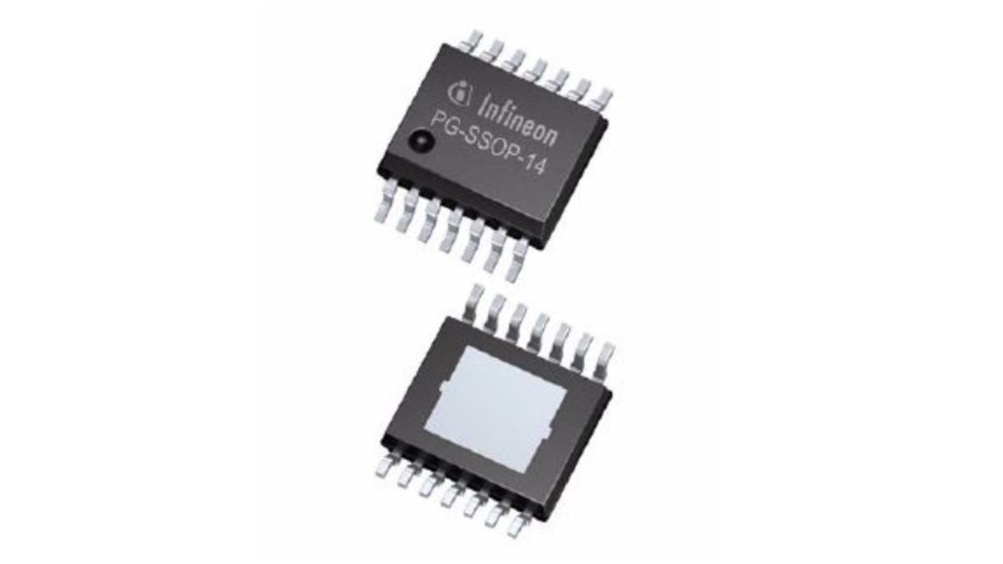 Infineon 线性稳压芯片, 3.3 V,5 V输出, 200mA最大输出, 双路输出, TO263, 7针, 贴片安装, 2%精度