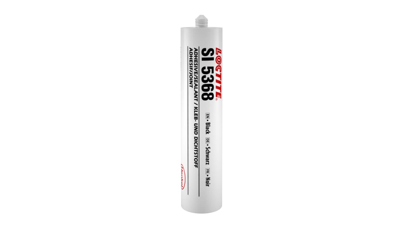 Loctite 5368 Dichtmittel Schwarz, Essigsäure-Basis,  Kartusche  310ml, -60 →+250 °C.