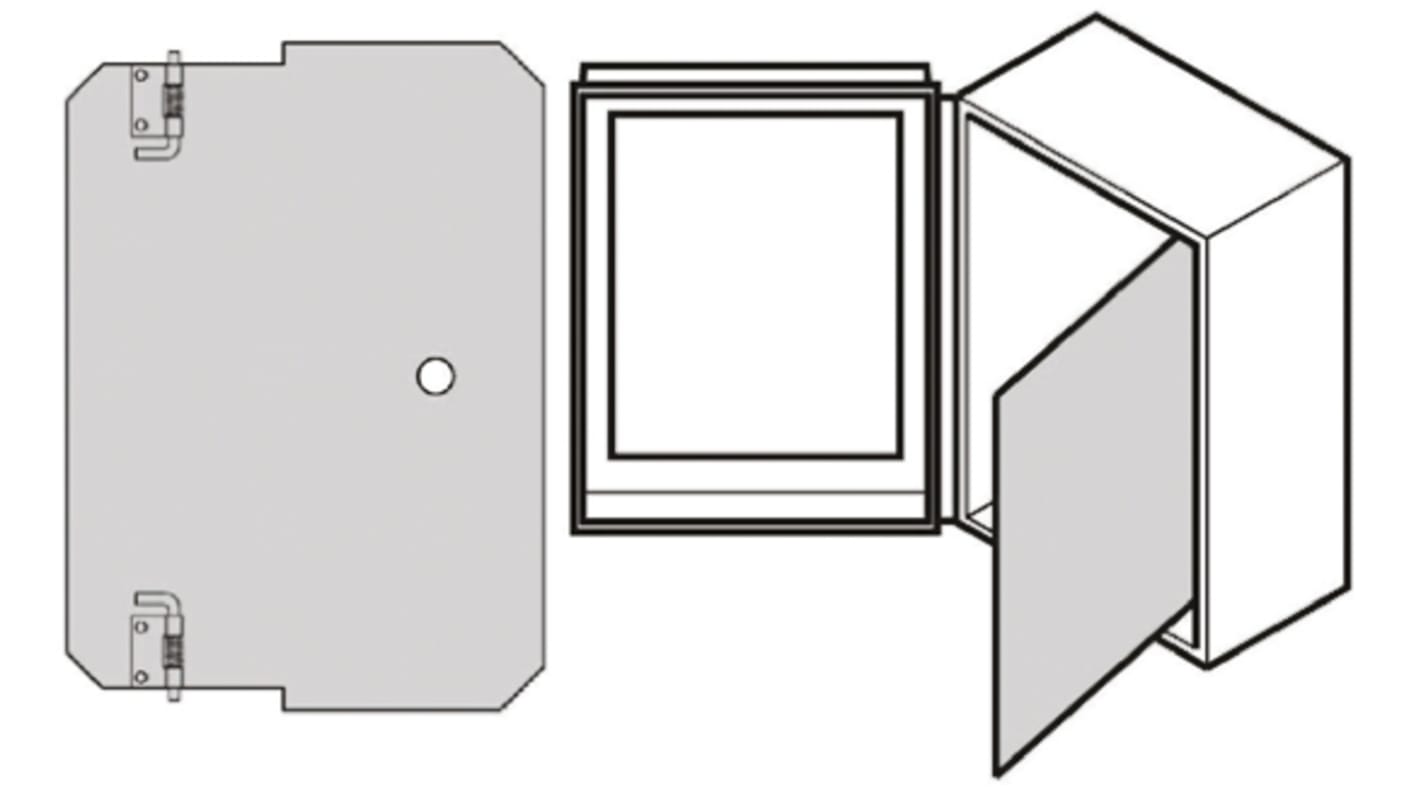 nVent – Schroff Aluminium Mounting Plate for Use with 318 x 267 mm Case, 301 x 2 x 249mm