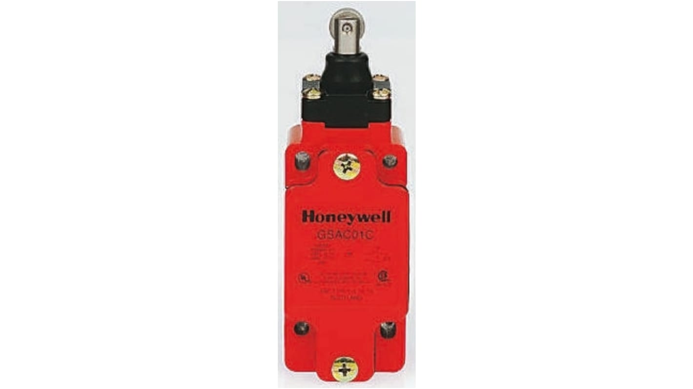 Honeywell GSS Series Plunger Limit Switch, NO/NC, DP, Metal Housing