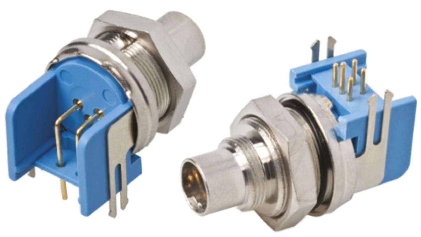 TE Connectivity Connector, 5 Contacts, Panel Mount, Plug, Male, TRIAD™ 01 Series