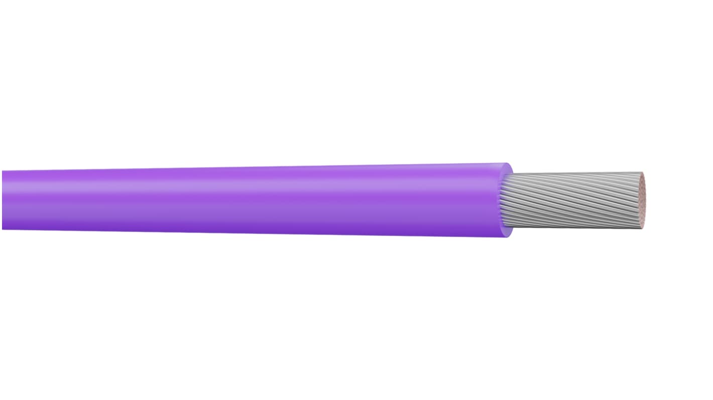AXINDUS UL1007 Series Purple 0.6 mm² Hook Up Wire, 24 AWG, 305m, PVC Insulation, UL100724VI