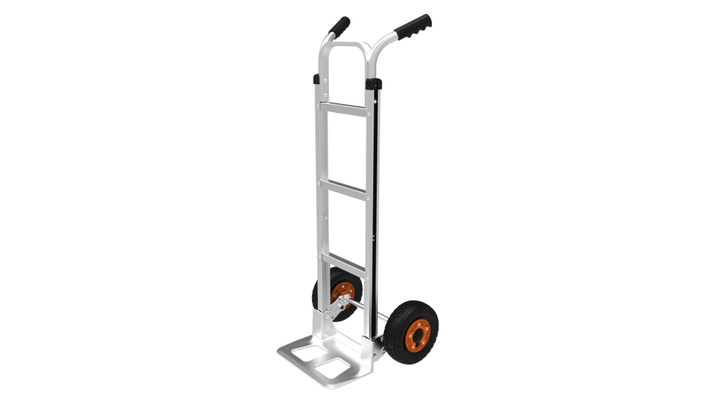 RS PRO No Aluminium Sack Truck, 200kg Load, 355 x 225mm Load Plate