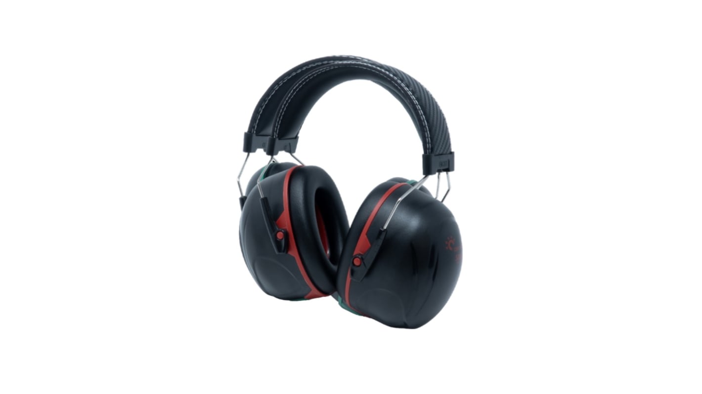 Centurion Safety SANA Ear Defender with Headband, 36dB, Black, Red