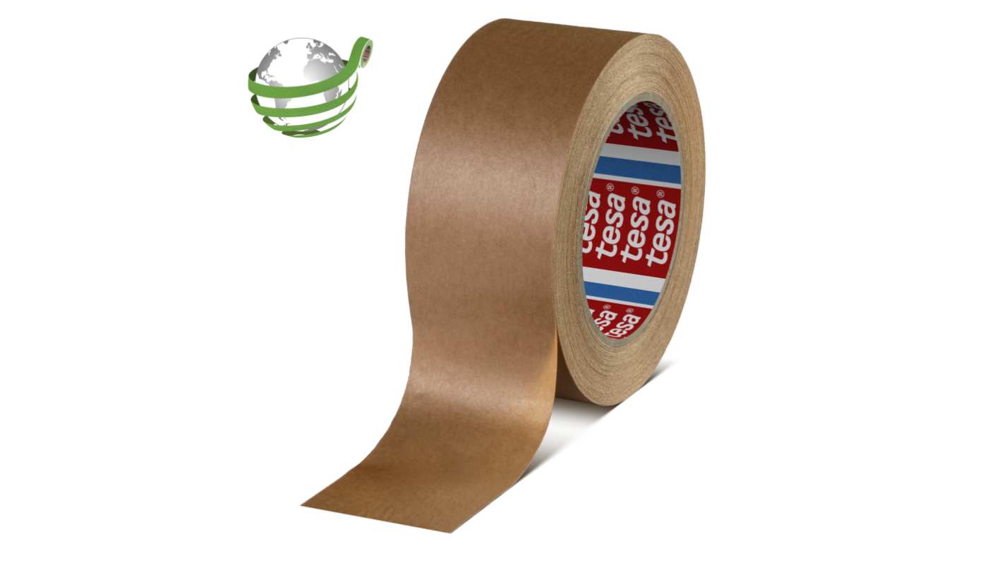 Tesa 60408 Brown Packing Tape, 50m x 50mm