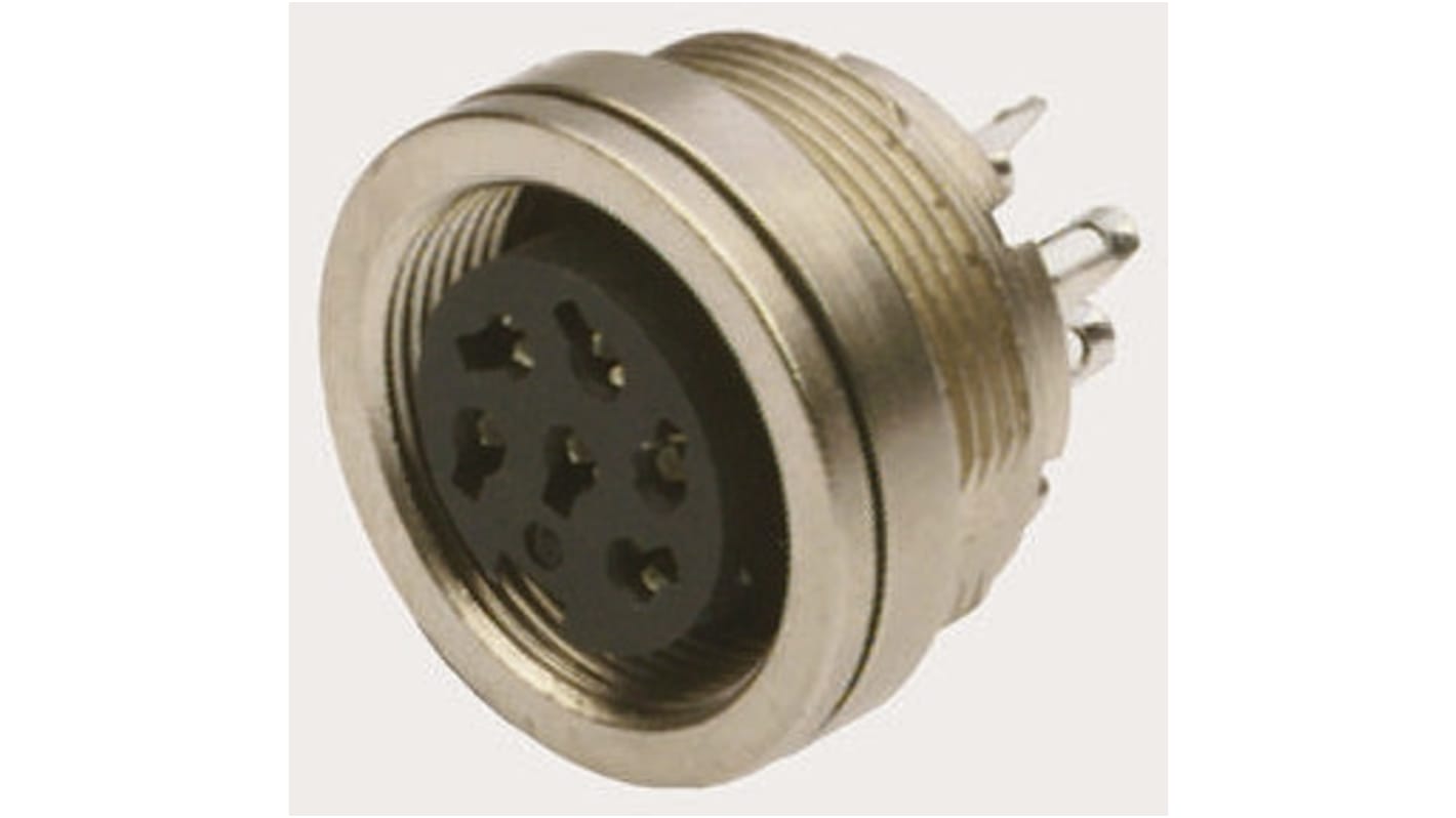 binder Circular Connector, 3 Contacts, Panel Mount, M16 Connector, Socket, Female, IP67, 723 Series