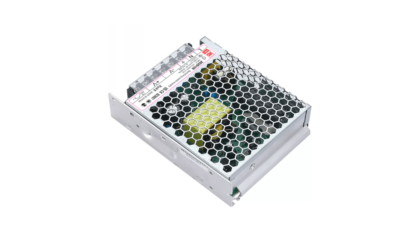 RS PRO Embedded Switch Mode Power Supply (SMPS), 5V, 18A, 90W, 1 Output, 85 → 264V ac Input Voltage