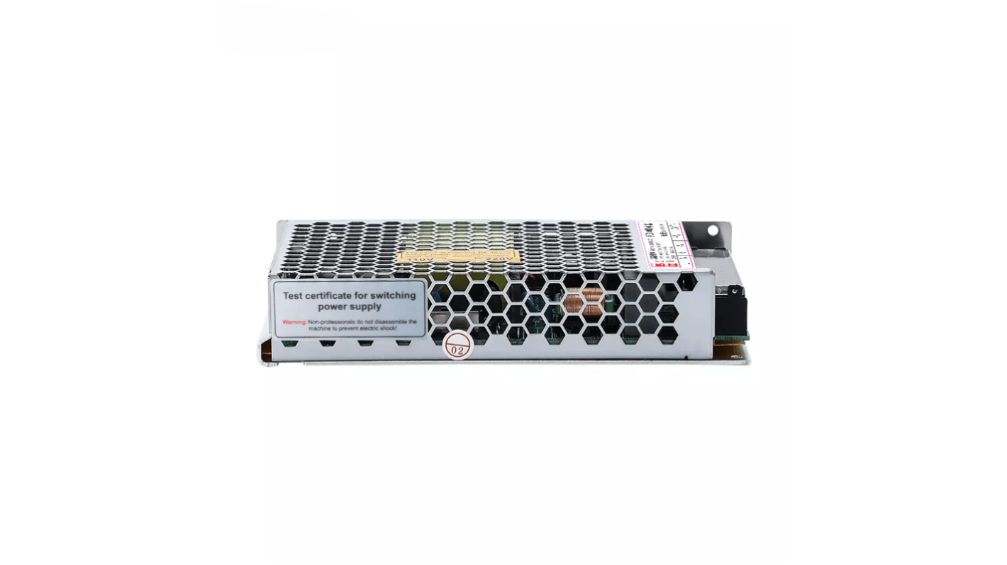 RS PRO beágyazott kapcsolóüzemű tápegység (SMPS), 2 kimenet, 150W, 12V dc, 12.5A, Sasszira szerelhető