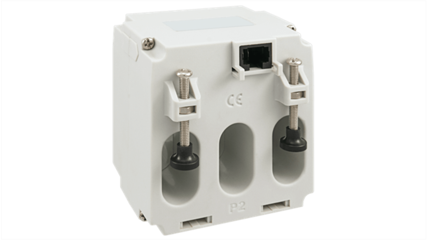 RS PRO DIN Rail Mounted Current Transformer, 125A Input, 3 x 125A, 330 mV Output, 30 x 15.5mm Bore, 330 mV