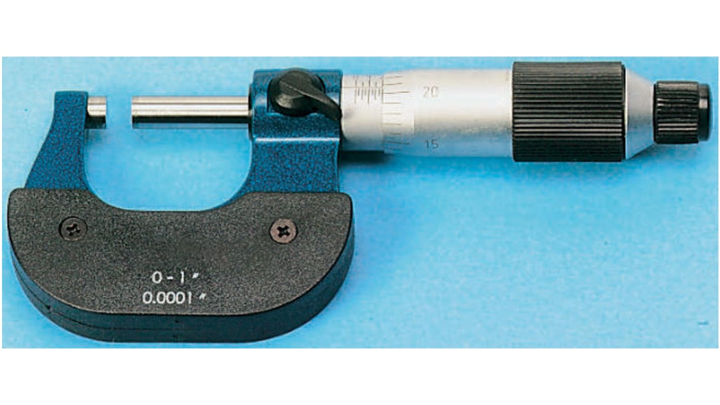 RS PRO External Micrometer, Range 0 mm →25 mm, With UKAS Calibration