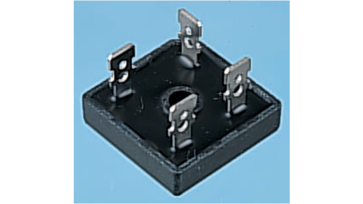 onsemi Brückengleichrichter, 1-phasig 25A 100V Schraubmontage 1.1V GBPC 4-Pin 500μA Siliziumverbindung