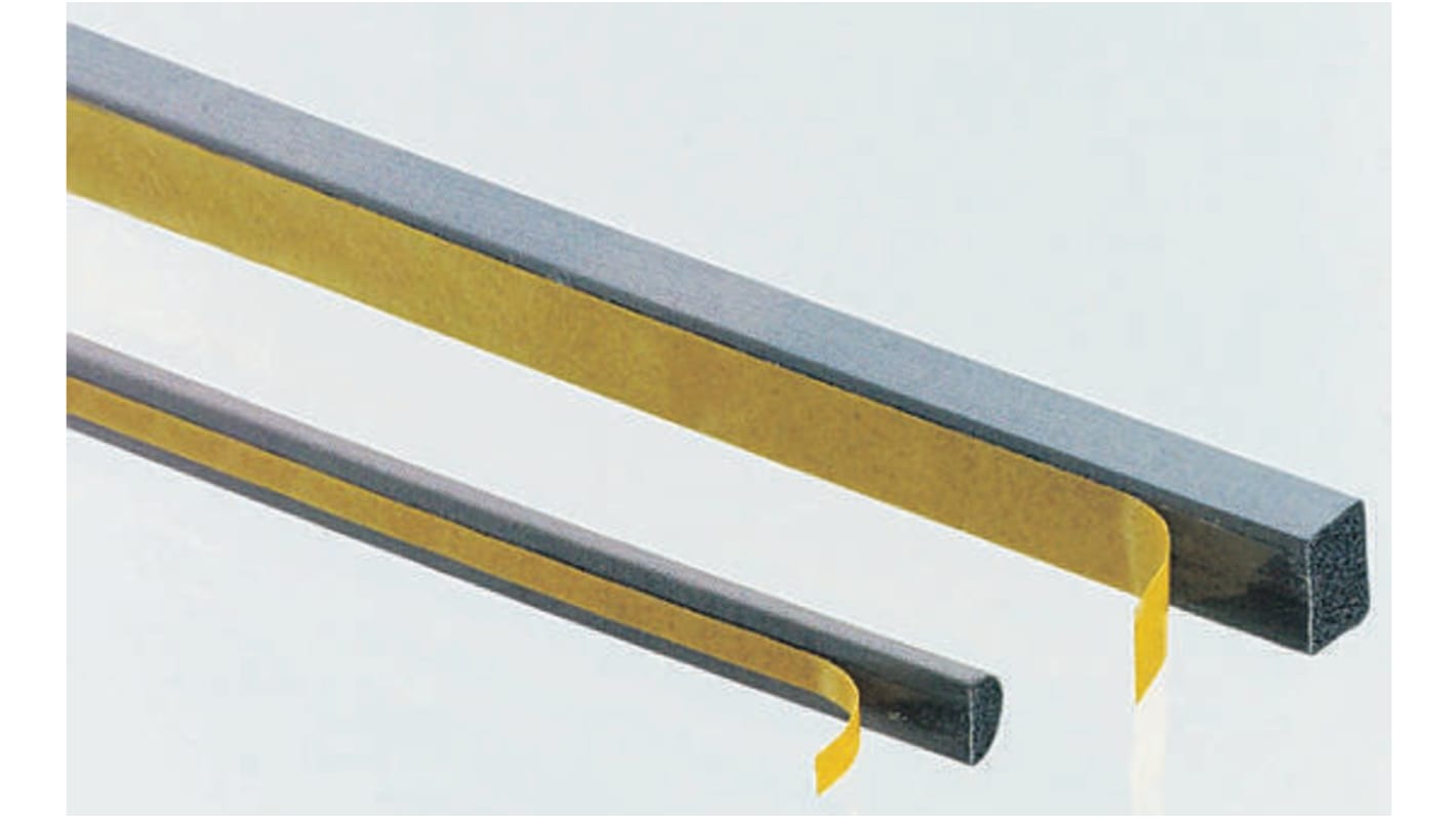 FOF-1018-AC, Shielding Strip of Ni/Cu Layered Metallized Fiber/Polyether Urethane Foam With Self-Adhesive 1m x 9.0mm x
