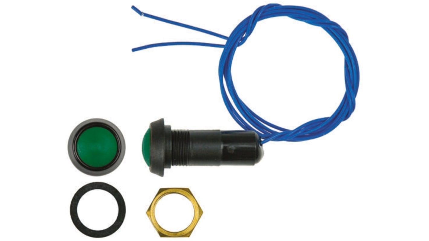 Interruttore a pulsante miniaturizzato ITW Switches, Momentaneo, SPST, , 400 mA @ 32 V ac, IP67 Montaggio a pannello