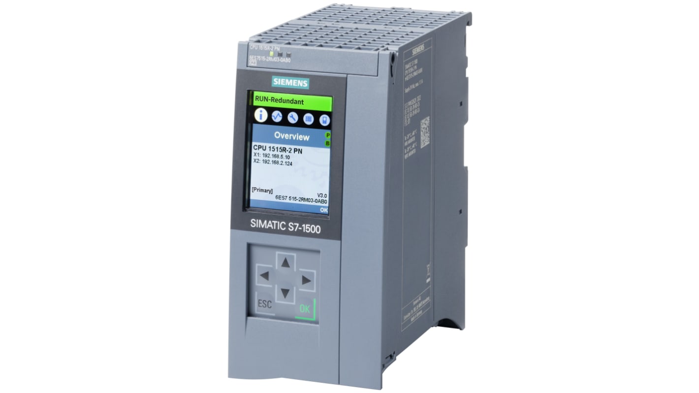 Rs-Online CPU PLC Siemens SIMATIC S7-1500R ingressi: 0 24 V