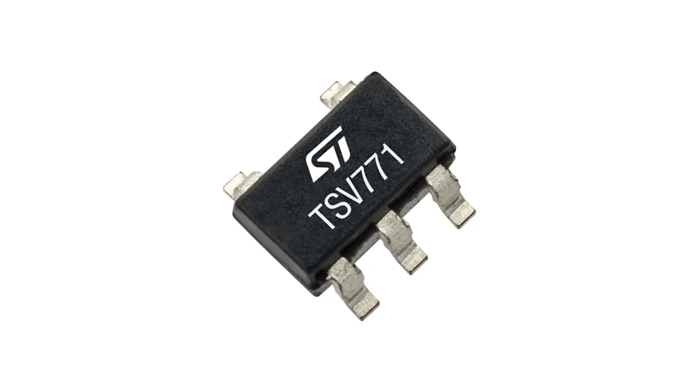 Amplificador operacional TSV771ILT Entrada y salida rail-to-rail, 6 V 20MHZ SOT-23, 5 pines 400 MHz, Entrada / salida