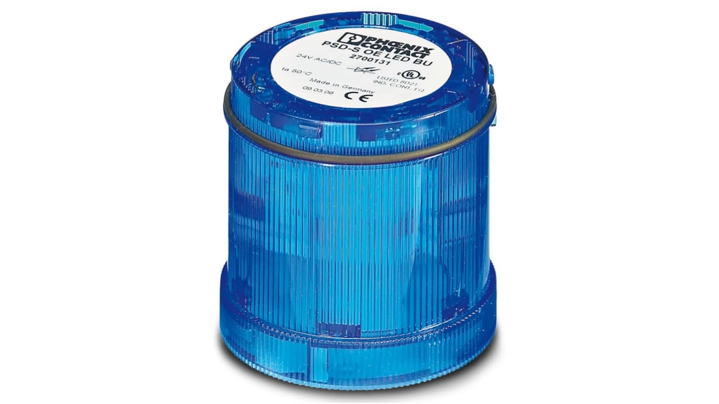 Phoenix Contact Blue Steady Effect Steady Light Element, 24 V, LED Bulb, AC/DC