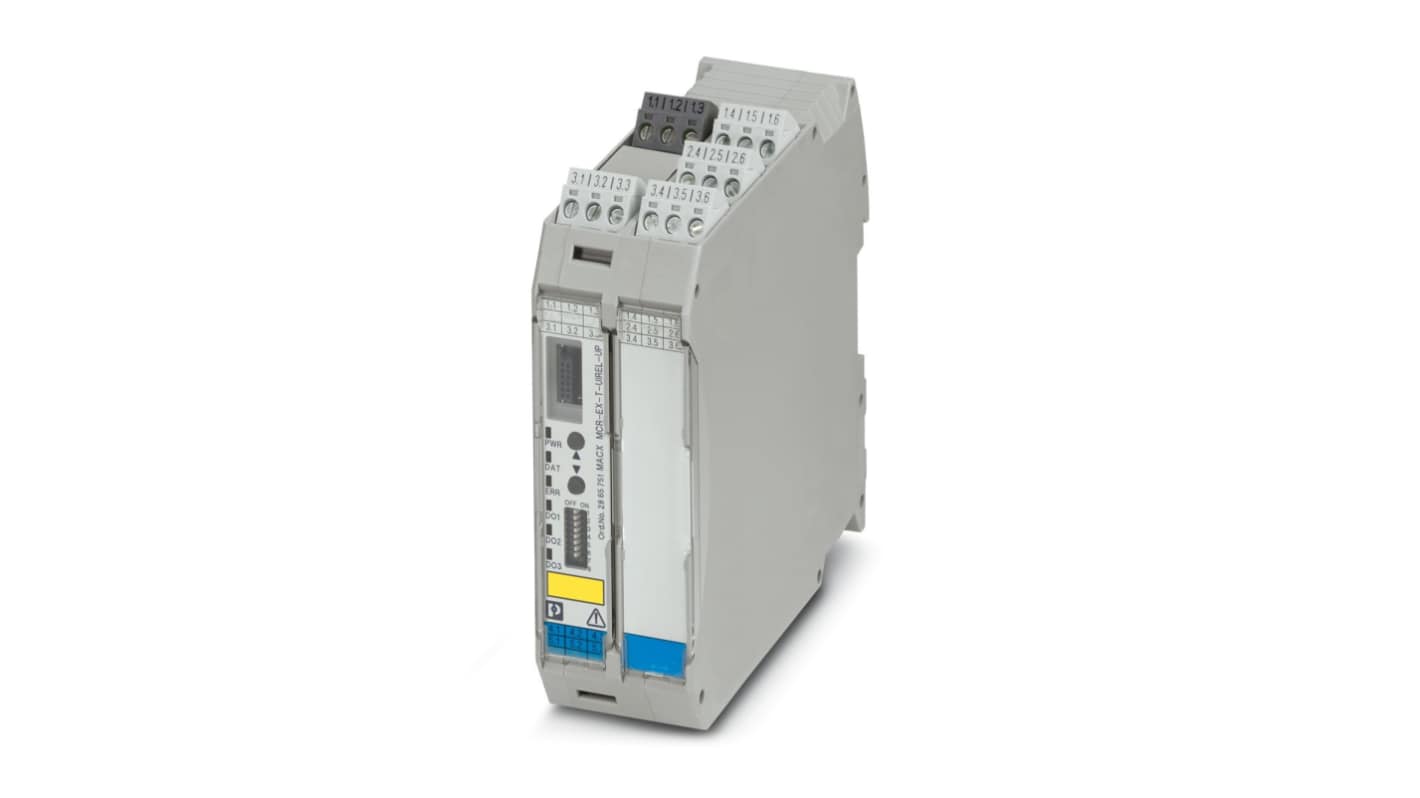 Phoenix Contact Temperaturmessumformer, Temperatur-Messwertgeber 24/230V ac/dc, Spannung / Relais