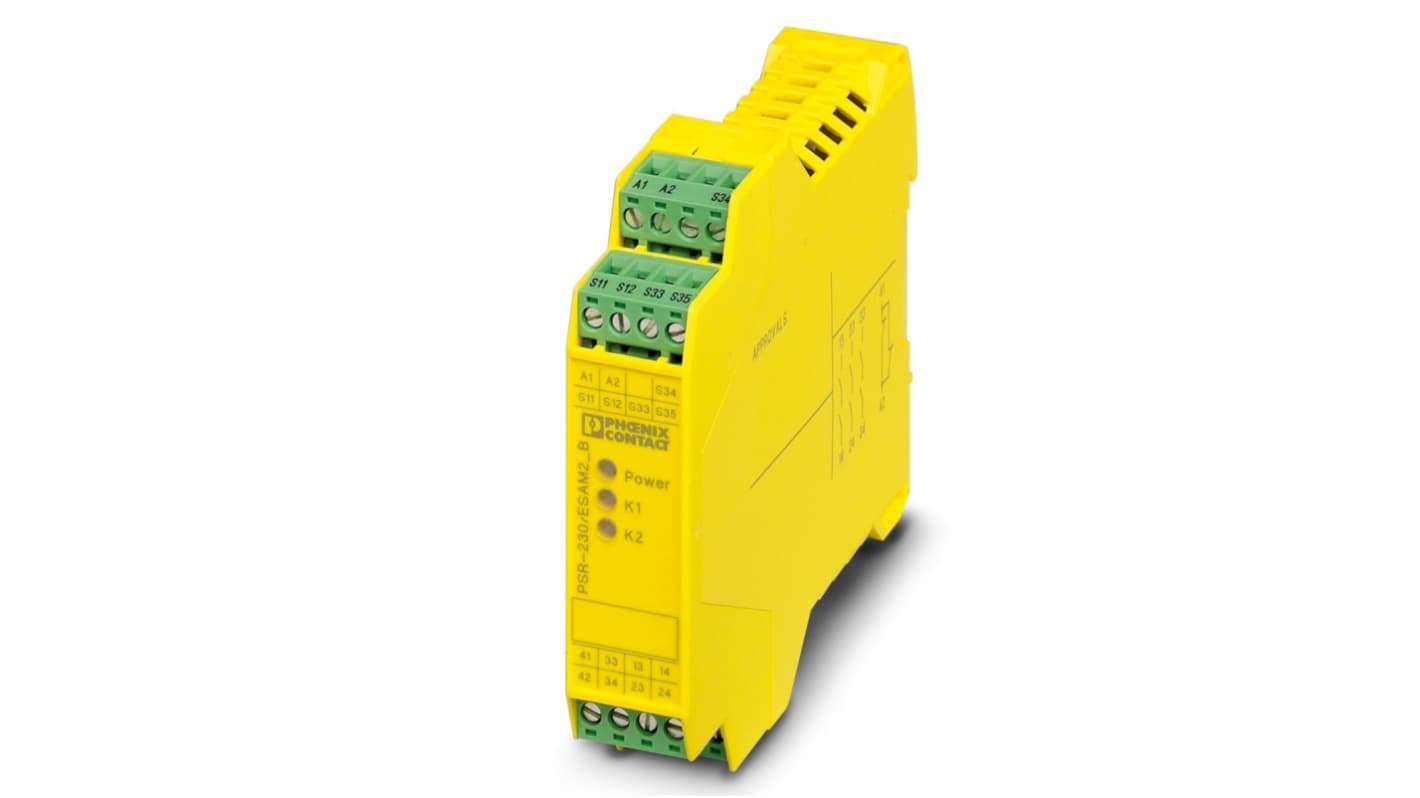 Phoenix Contact PSRclassic PSR-SCP Emergency Stop Safety Relay, 230V ac, Single Channel