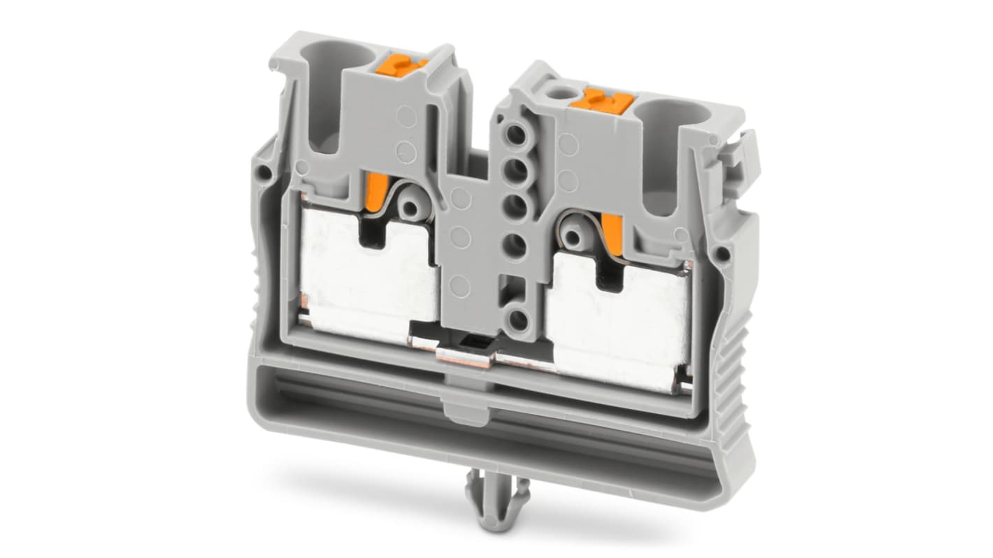 Phoenix Contact 3249011 Grey, 2-Level, Push In Termination