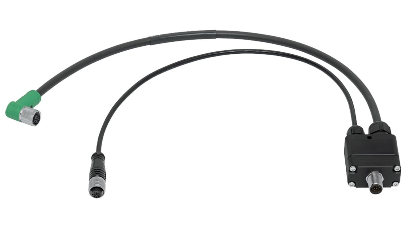 Siemens, 12-Pole, Male to Female, 3-Way