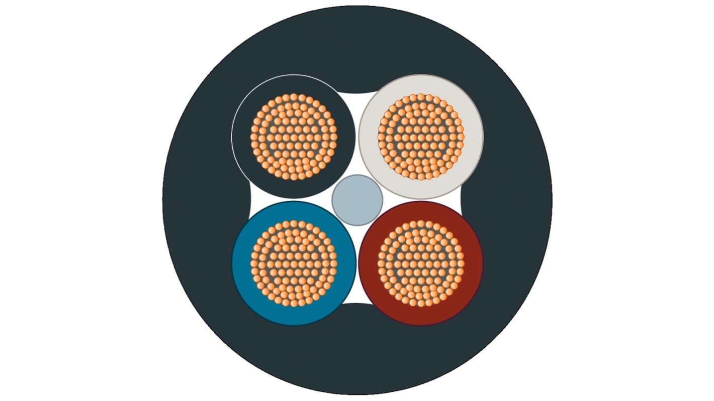 Siemens Multipair Cable, 4 Cores, 1.5 mm², 1000m
