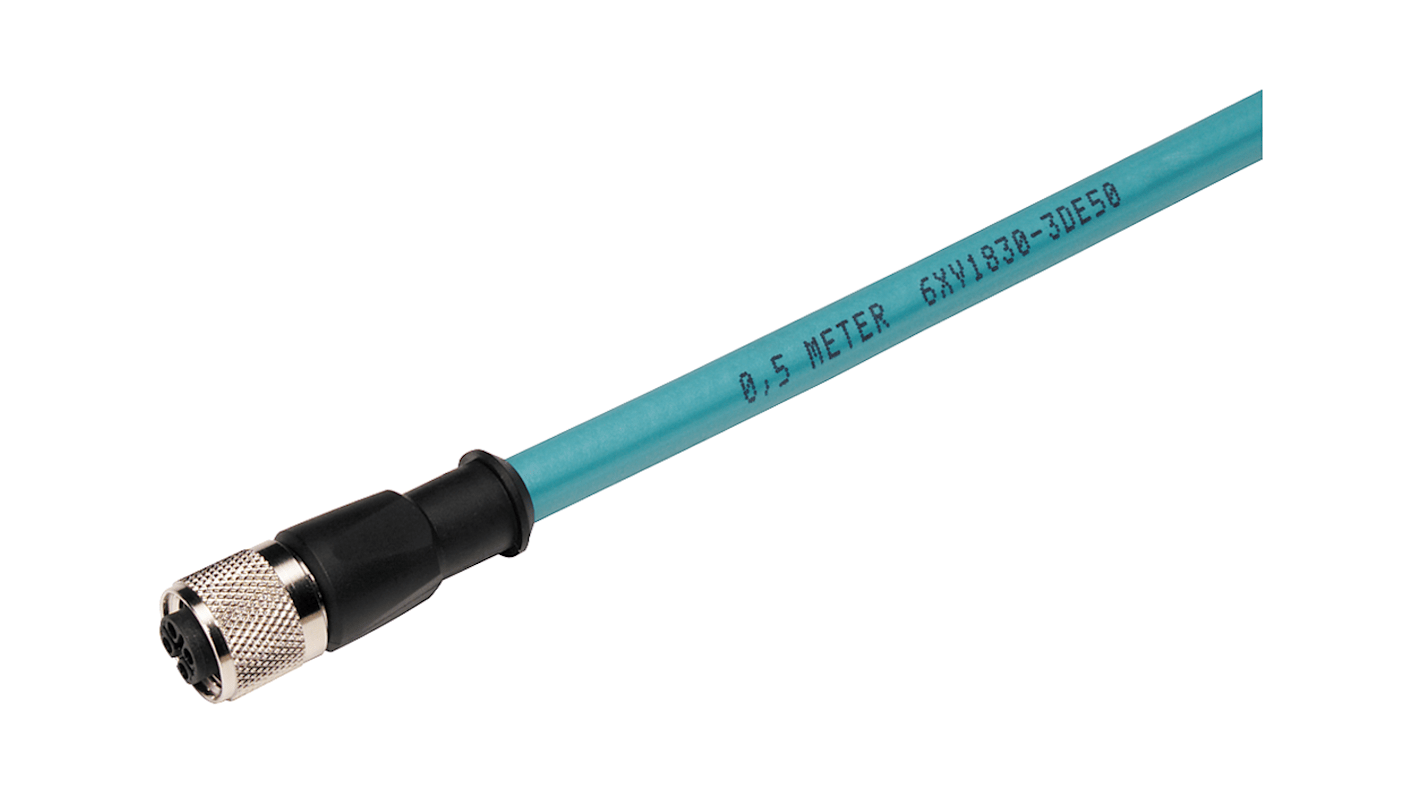 Siemens M12 Rundsteckverbinder Stecker 2-polig Kabelmontage, Steckanschluss