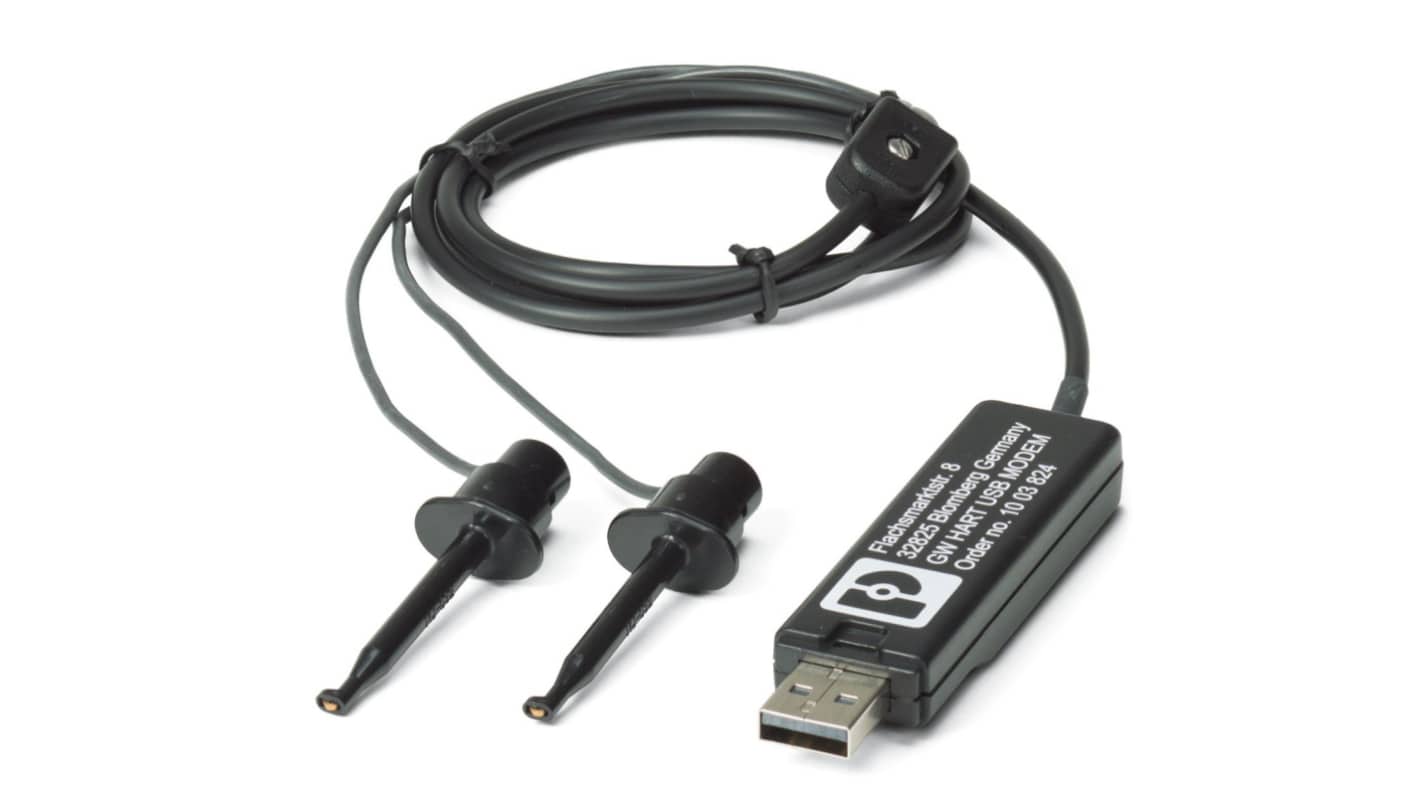 Phoenix Contact Cable Set, for use with Communication Between PC and HART Devices, GW HART USB MODEM Series