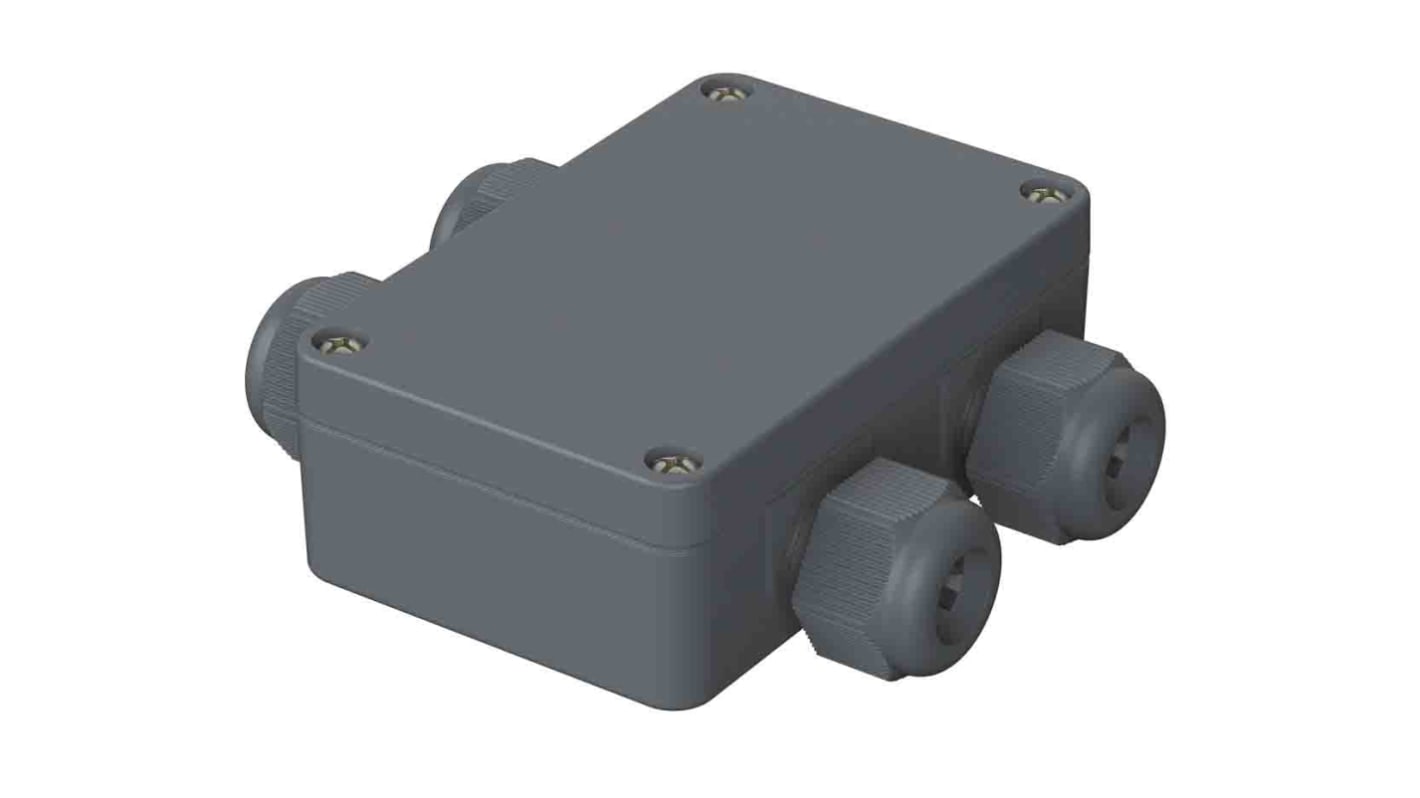 Bopla Euromas Polymas Series Polyamide Junction Box, IP65, 0, - Terminals, 98 x 64 x 34mm