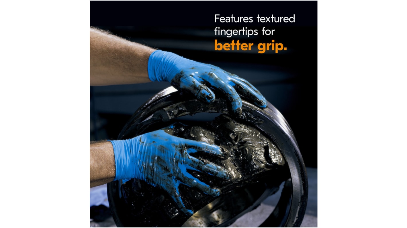 Kimberly Clark G10 Blue Powdered Nitrile Disposable Gloves, Size XS, 1000 per Pack