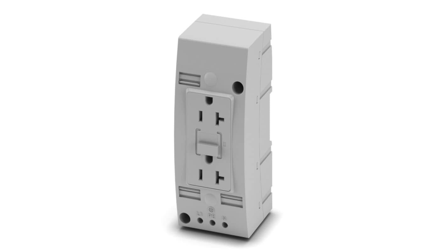 Phoenix Contact Mains Sockets, 20A, DIN Rail