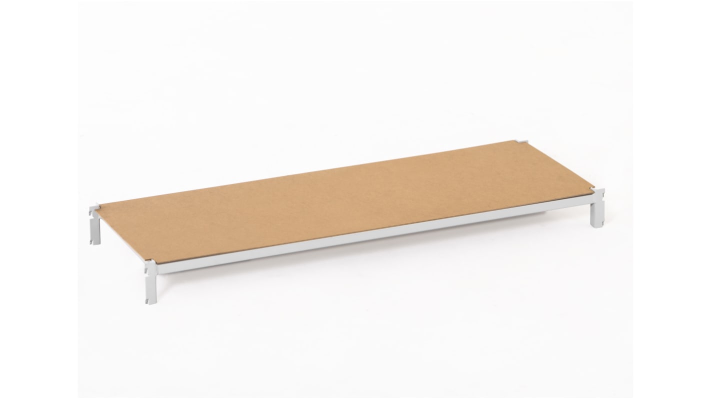 Manorga RAL 7035 Light Grey 1 Shelf Sheet Steel Quickshelf Extension Bay x 1000mm, 700mm, 205kg Load