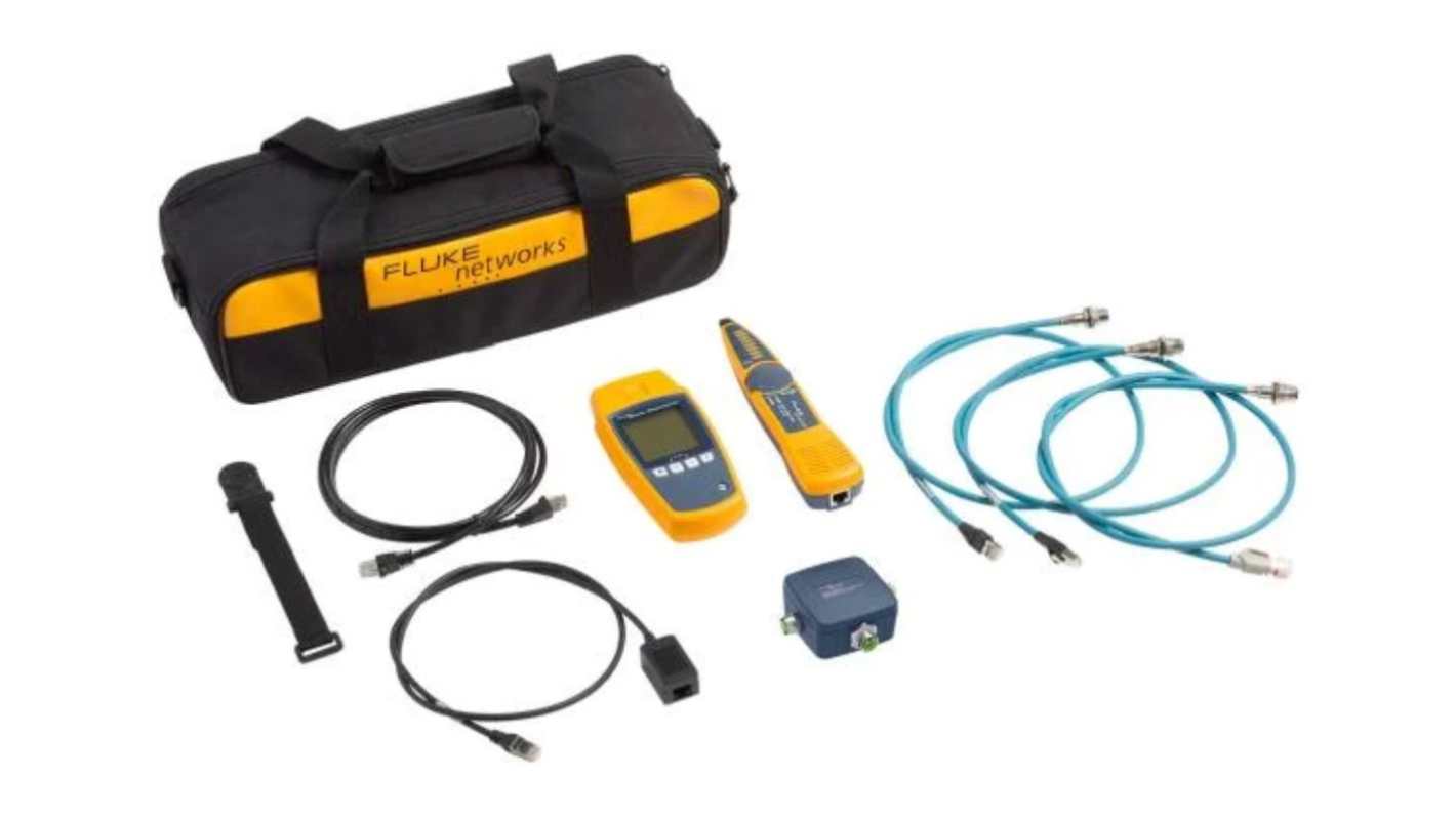 Kit de test de câble multimédia Fluke Networks MS-POE-IE-KIT connecteur RJ45, Cat6a
