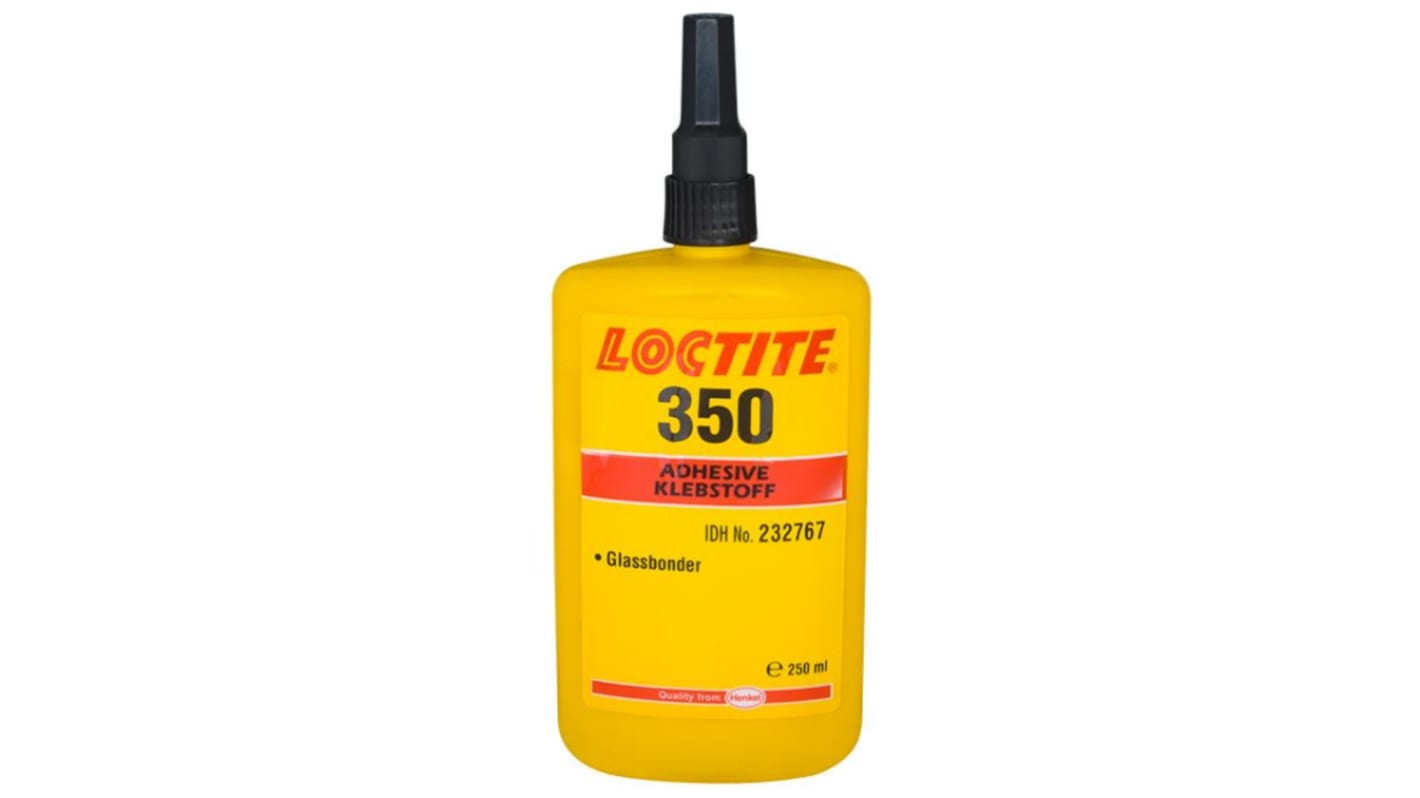 Loctite 350 Acrylklebstoff Flüssig Orange transparent, Flasche 50 ml, für Keramik, Glas, Metall, Kunststoff