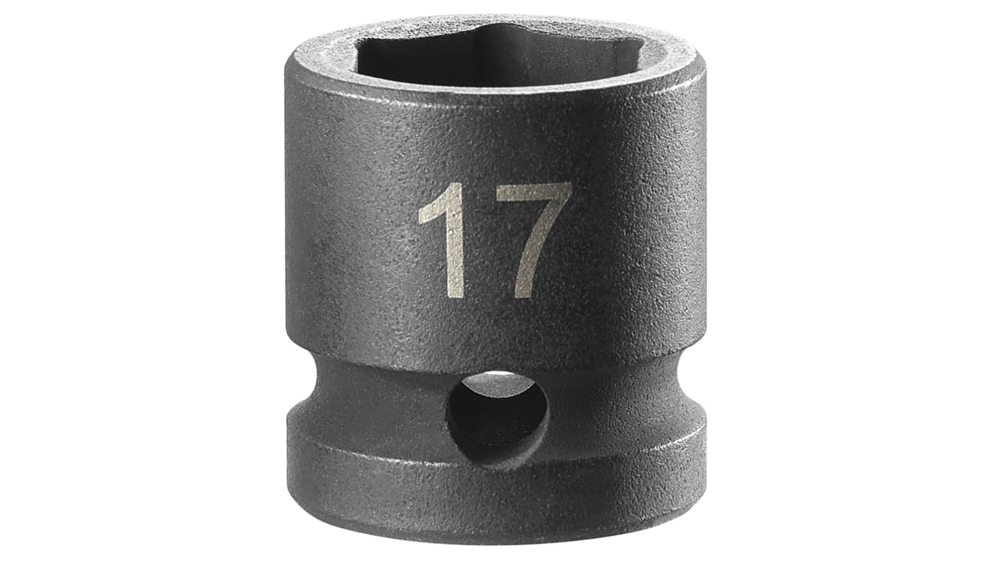Facom 17mm, 1/2 in Drive Impact Socket, 22 mm length