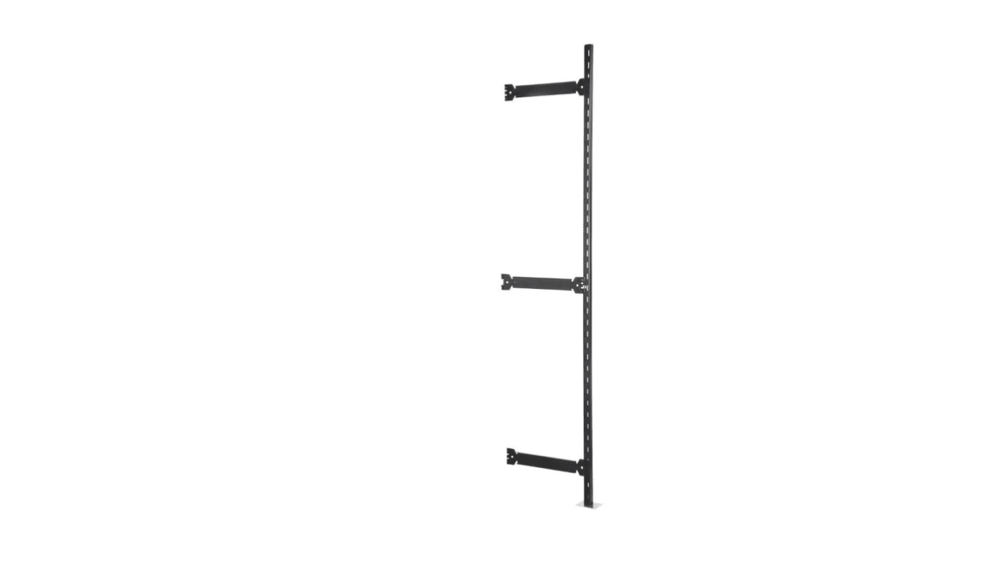 System półek, kolor Czarny, materiał: Stal, 2000mm x 1740mm, 400mm, Toprax