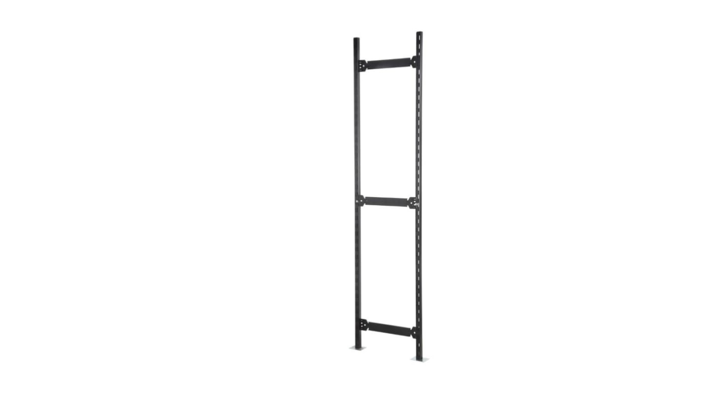 Toprax Black 4 Shelf Steel Long Span Shelving System, 2000mm x 1780mm, 400mm