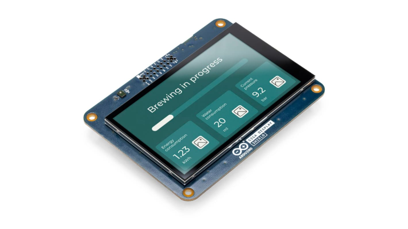Arduino GIGA Display Shield, Arduino屏蔽套件, 适用于Arduino GIGA R1 WiFi