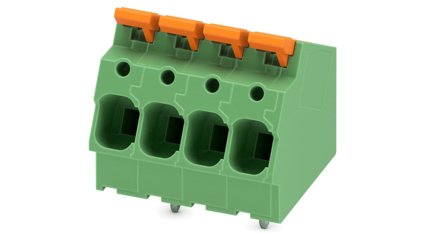 Phoenix Contact PCB端子排, 4p, 7.5mm间距, PCB安装, PCB端接, 5-ZB, LPTA 6/ 4-7系列