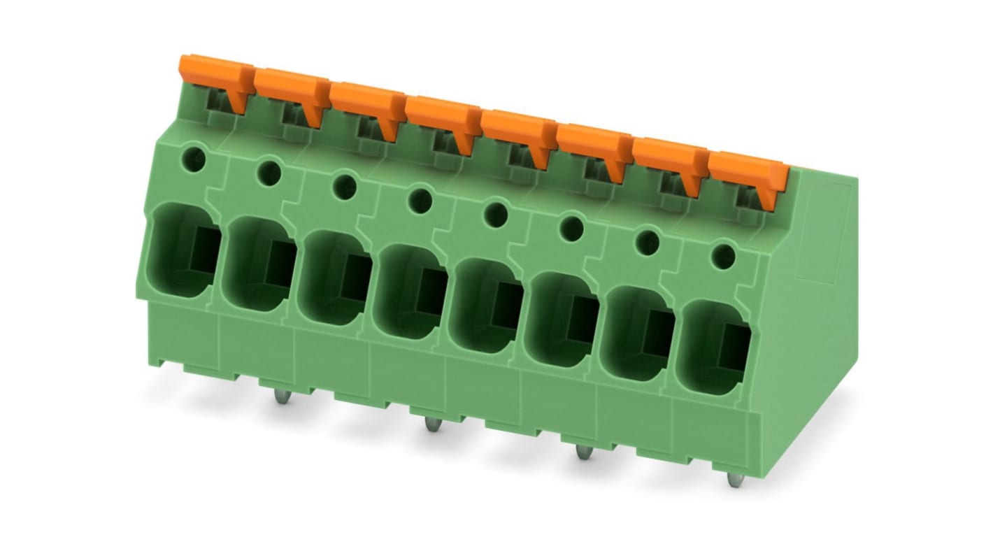 Phoenix Contact PCB端子排, 8p, 7.5mm间距, PCB安装, PCB端接, 5-ZB, LPTA 6/ 8-7系列