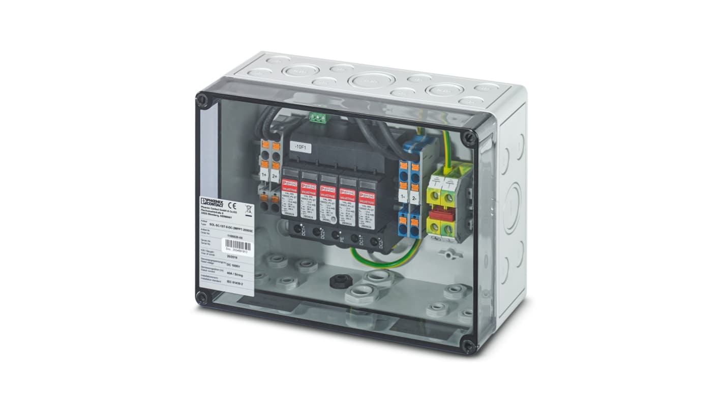 Phoenix Contact Surge Protector, 40kA, 3.7kV, DIN Rail Mount