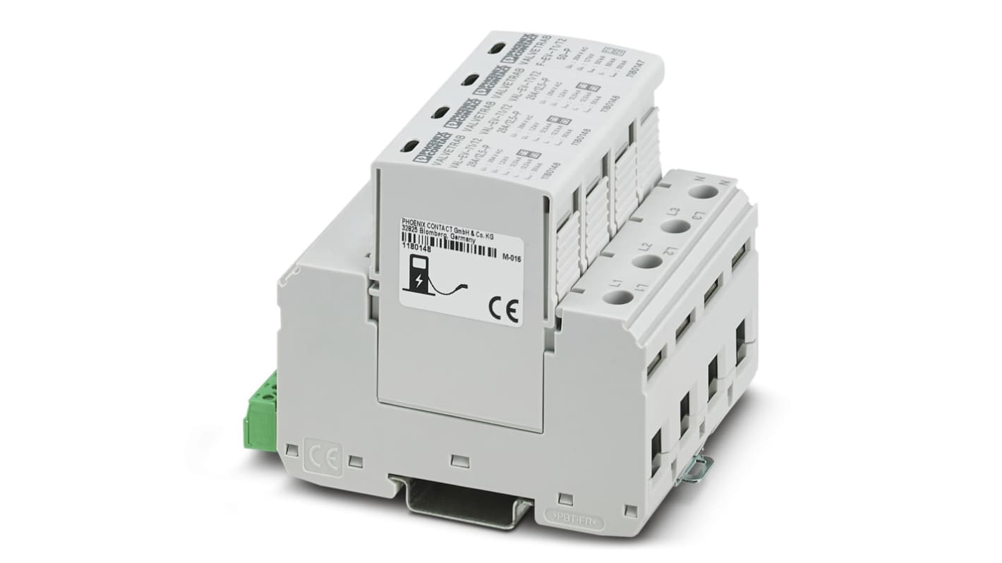 Phoenix Contact, VAL-EV-T1/T2 264/12.5/3+1-R Lightning / Surge Arrester