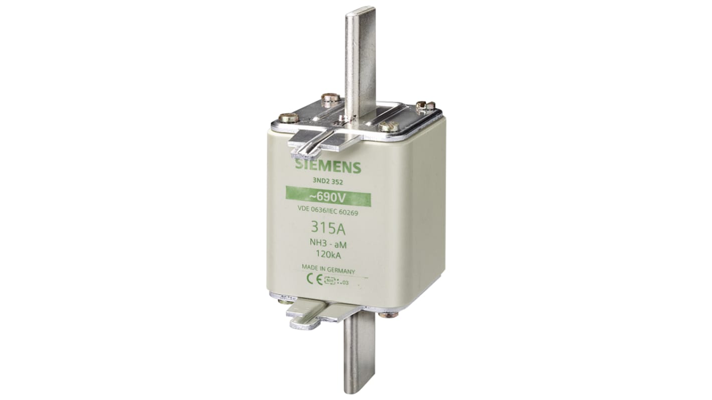 Siemens 400A NH Fuse, NH3, 690 / 250V ac/dc