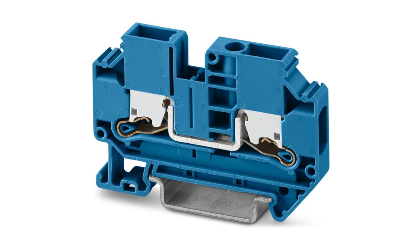 Phoenix Contact 1329494 XTV 6 BU Series Blue, 6mm², Single-Level, Push In Termination