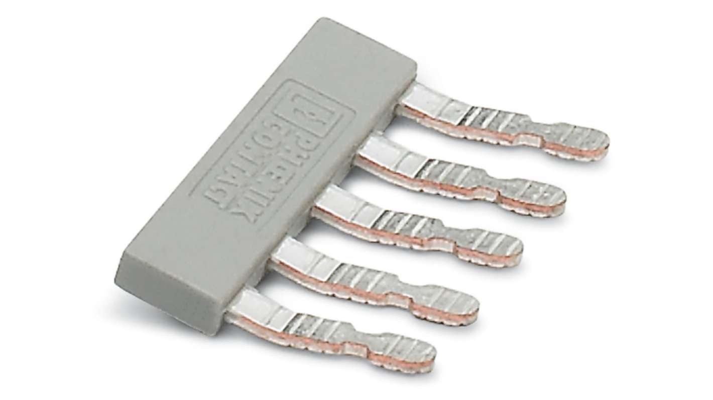 Phoenix Contact EB 5- 5 Series Insertion Bridge for Use with DIN Rail Terminal Blocks