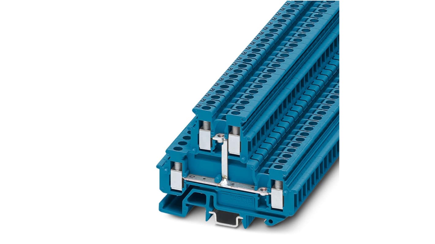 Phoenix Contact 1414132 MBKKB 2.5-PV BU Series Blue, 2.5mm², 2-Level, Screw Termination